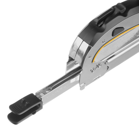 Степлер мебельный, стальной корпус, быстрая загрузка, регул. силы удара, тип 53, 4-14 мм Denzel цена