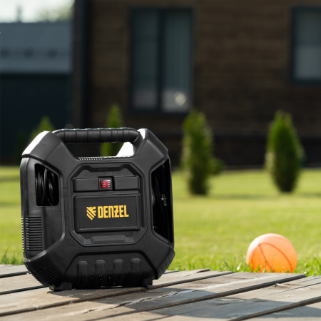 Компрессор воздушный DL1100 1.1 кВт, 180 л/мин, с набором аксессуаров Denzel