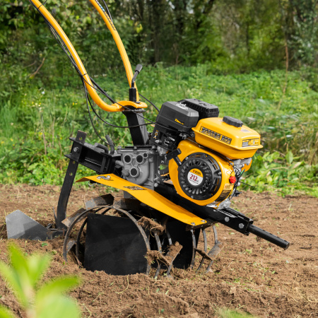 Мотоблок DPT-270S, 7 л.с., ремен.сцеп, фрез 3х4, ШОМ, передачи 2В/1Н Denzel