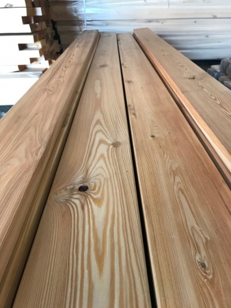 Доска палубная 28х110х4000 мм лиственница сорт БС