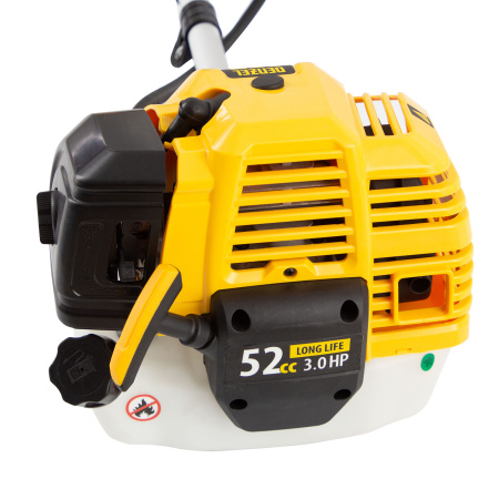 Триммер бензиновый DT 52S, 52 см3, 3 л. с, разъемная штанга, состоит из 2 частей Denzel цена