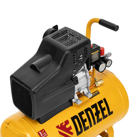 Компрессор воздушный, прямой привод DC1500/50, 1.5 кВт, 50 литров, 220 л/мин Denzel