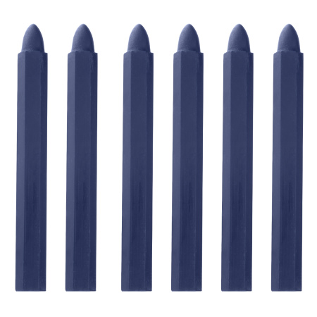 Мелки разметочные восковые синие, 120 мм, коробка 6 шт Matrix цена