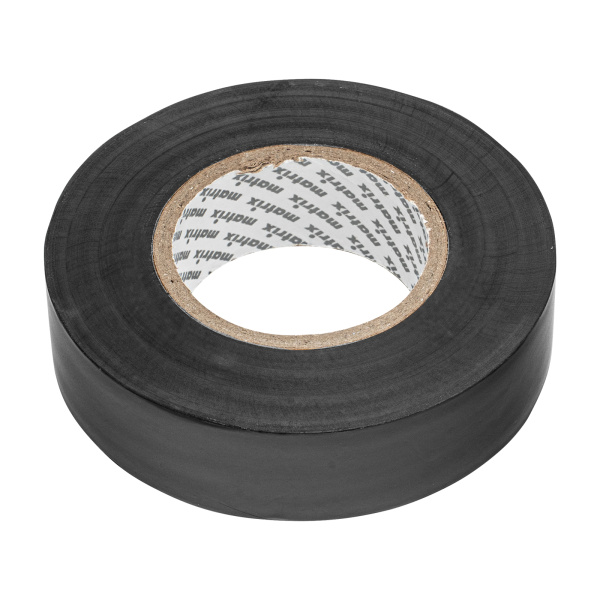 Изолента ПВХ, 19 мм х 20 м, черная, 150 мкм Matrix цена
