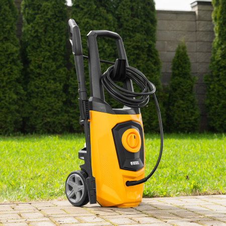 Моечная машина высокого давления R-170D, 2000 Вт, 170 бар, 360 л/ч, с барабаном Denzel