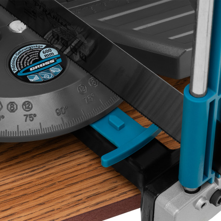 Стусло прецизионное, двухплоскостное, пила 600 мм, две прижимные струбцины, ограничительный упор Gross цена