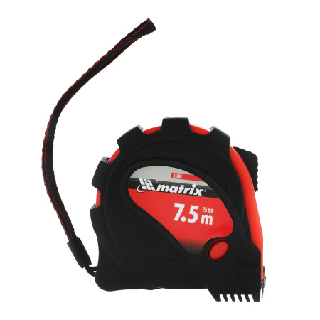 Рулетка Status Magnet 3 fixations,7,5 м х 25 мм,обрезиненный корпус,зацеп с магнитом Matrix цена