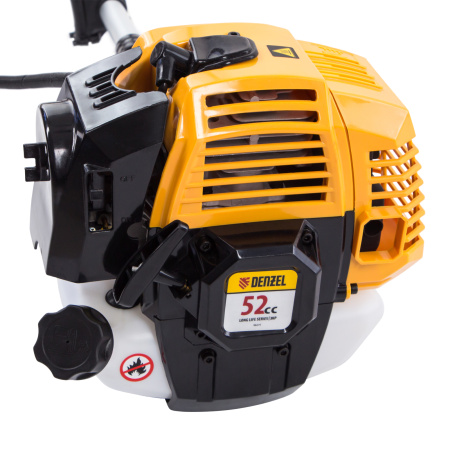 Триммер бензиновый DR-52, 52 см3, неразъемная штанга, состоит из 2 частей Denzel цена