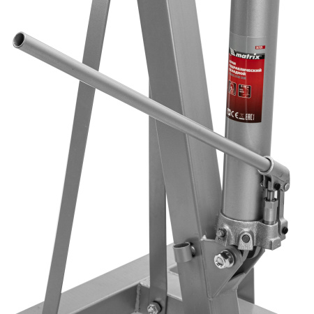 Кран гидравлический, 2 т, H подъема 25-2200 мм, складной (комплект из 2 частей) Matrix цена