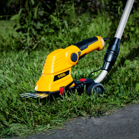 Ножницы-кусторез с телескопической штангой аккумуляторные G801E с акк. 7.2В Li-Ion 1.5 Ач Denzel цена