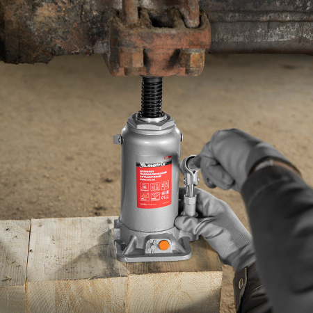 Домкрат гидравлический бутылочный, 16 т, h подъема 230-460 мм Matrix цена