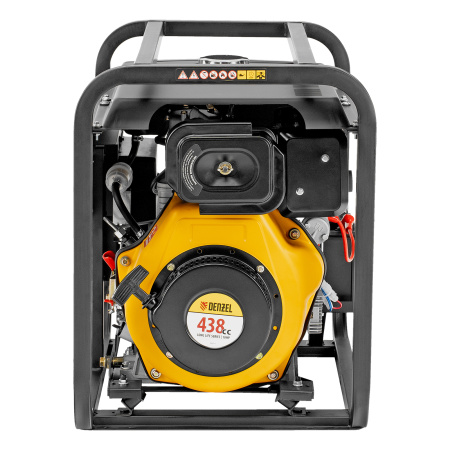 Генератор дизельный DES-55E, 5,5 кВт, 230 В, 11 л, электростартер Denzel