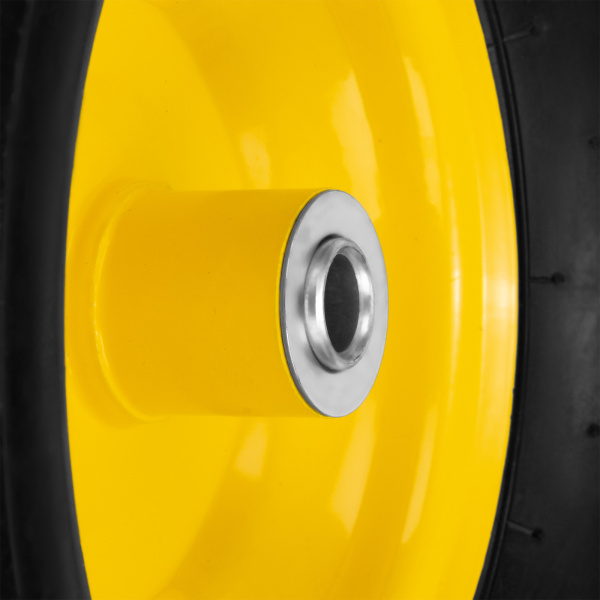 Колесо пневматическое 15/6.00-6, D 370 мм, подш. внут. диам. 16 мм, длина оси 100 мм Denzel цена