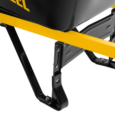 Тачка строительная, усиленная, объем 140 л, 250 кг, двухколесная, колесо 15х6.00-6 Denzel цена