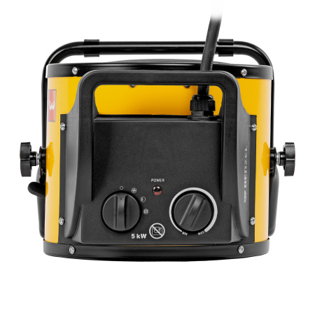 Тепловая пушка, керамический нагреватель (тепловентилятор) DHC 5-400, 230 В, 0.04/3/5 кВт Denzel