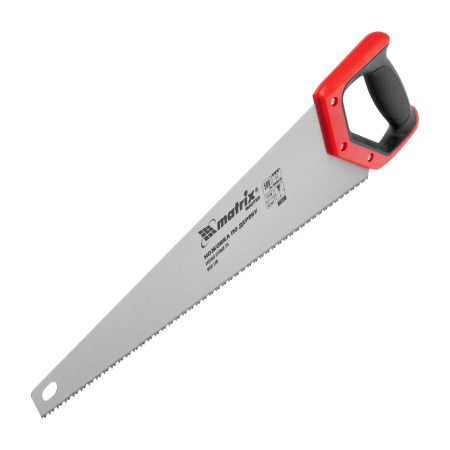 Ножовка по дереву, 500 мм, волновая вырубка, 5-6 TPI, каленый зуб 2D, двухкомпонентная рукоятка Matrix цена