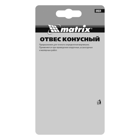 Отвес конусный, 400 г, шнур 5 м Matrix цена