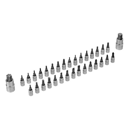 Набор инструментов, 1/2", 1/4", CrV, S2, пластиковый кейс, 194 предмета Denzel