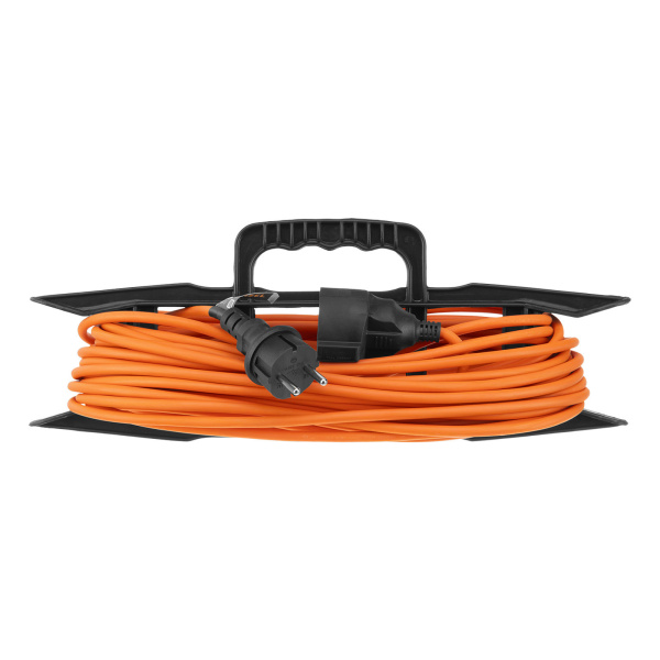 Удлинитель-шнур силовой Garden Series, ПВС, 20м, 1 розетка 3 x 1,5 мм, Denzel цена