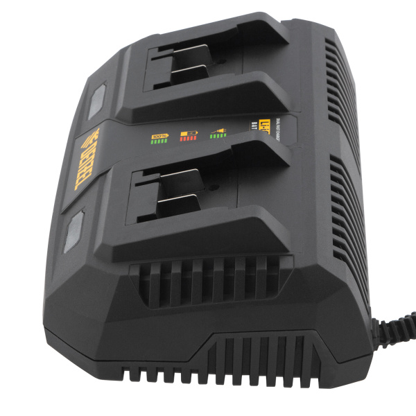 Устройство зарядное для аккумуляторов IBC-18-3.0-2, Li-Ion, 18В, 3.0 А, для двух батарей Denzel