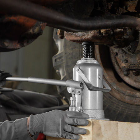 Домкрат гидравлический бутылочный, 20 т, h подъема 244-449 мм Matrix цена