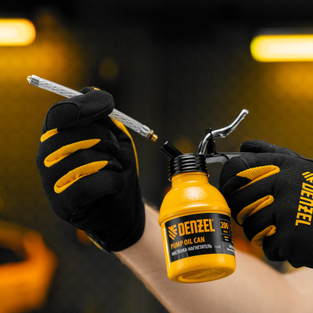 Масленка-нагнетатель, металлический корпус, 0,2 л, гибкий наконечник Denzel цена