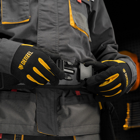 Пояс монтажника, сумки поясные, кобура для шуруповерта Denzel цена