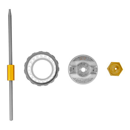 Ремкомплект для краскораспылителя 4 предмета: сопло 2,0 мм, игла, форсунка, зажим сопла Matrix цена