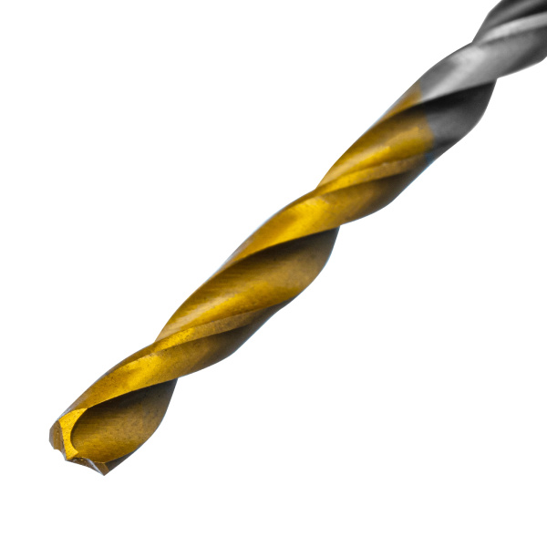 Сверло спиральное по металлу 3,2 x 65мм, Р6М5, Golden Tip, многогранная заточка, 2шт. Denzel