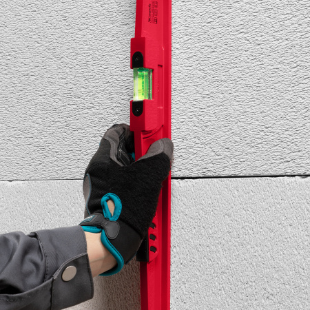 Уровень алюминиевый, 600 мм, литой, 2 глазка (1 фронтальный), ударная площадка Matrix цена