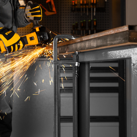 Струбцина F-образная, 100x600мм, кованая Denzel цена