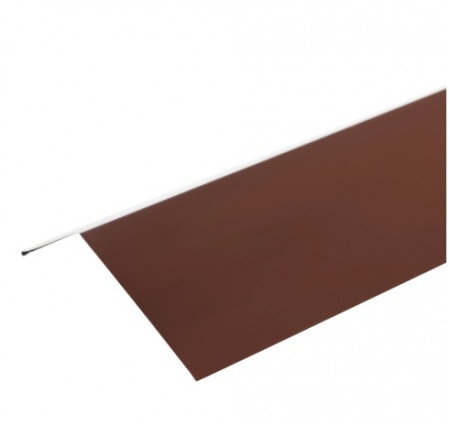 Планка карнизная с полиэстеровым покрытием 2 м цвет коричневый