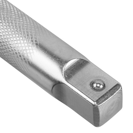 Вороток Г-образный, 450*150 мм, квадрат 3/4", CrV, матовый хром Denzel