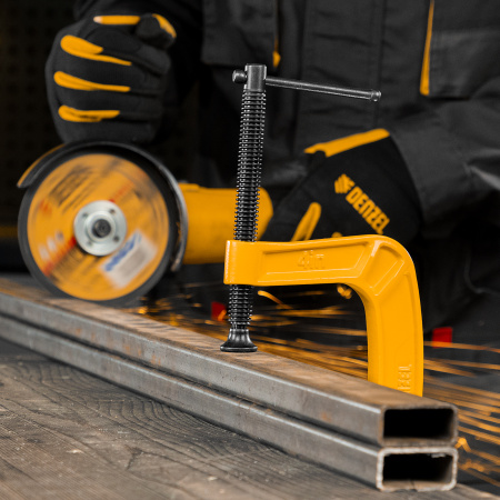 Струбцина G-образная, усиленная, 100 мм Denzel цена