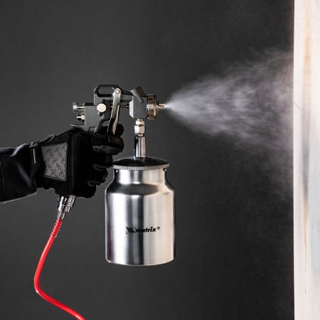 Краскораспылитель пневматический с нижним бачком V 1, 0 л, сопло D 1.2, 1.5 и 1.8 мм Matrix цена