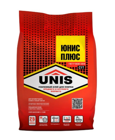 Клей плиточный Unis Плюс 5 кг