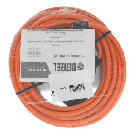 Удлинитель-шнур силовой Garden Series, ПВС, 10м, 1 розетка, 3 x 1 мм, Denzel цена