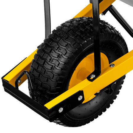 Тачка строительная, усиленная, объем 140 л, 230 кг, колесо 15х6.00-6 Denzel цена