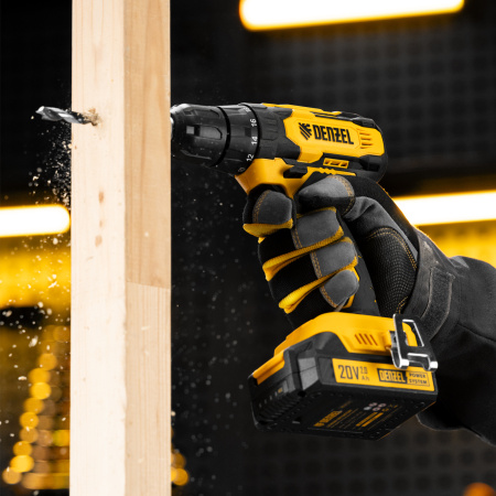 Дрель-шуруповерт аккумуляторная бесщет. CDH-BL-20, Li-Ion, 20 В// Denzel