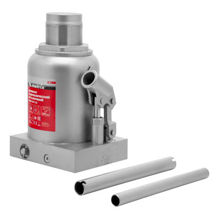 Домкрат гидравлический бутылочный, 30 т, h подъема 244-370 мм Matrix цена