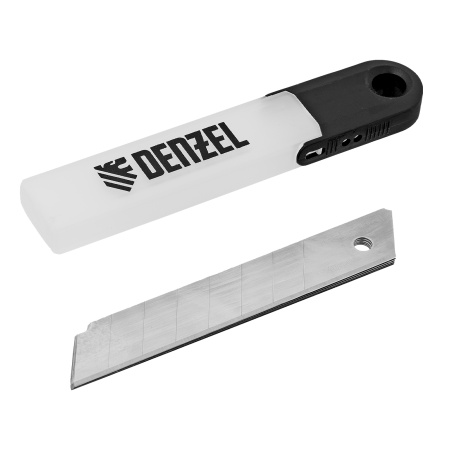 Лезвия, 18 мм, нерж. сталь 440, 0,5 мм, 5 штук Denzel