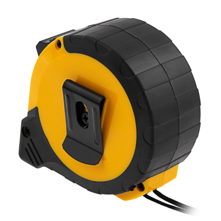 Рулетка 8м х 25мм, двухкомп. корпус, кнопка-пауза Denzel цена