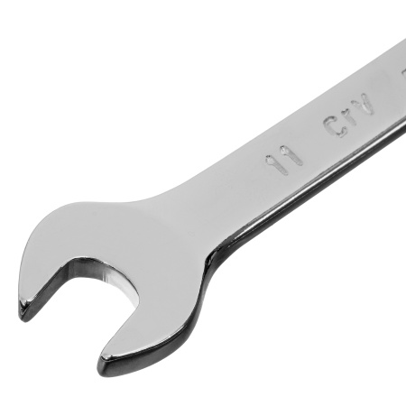 Ключ комбинированный, 11 мм, CrV, полированный хром Matrix