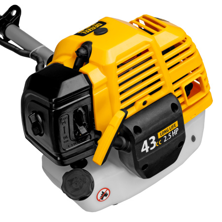 Триммер бензиновый DT 43S, 43 см3, 2.5 л. с, разъемная штанга, состоит из 2 частей Denzel цена