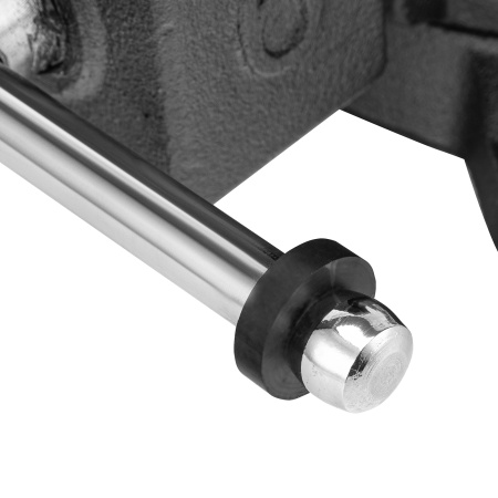 Тиски слесарные BVH-150, 150 мм, поворотные, стальная направляющая, с наковальней //Denzel