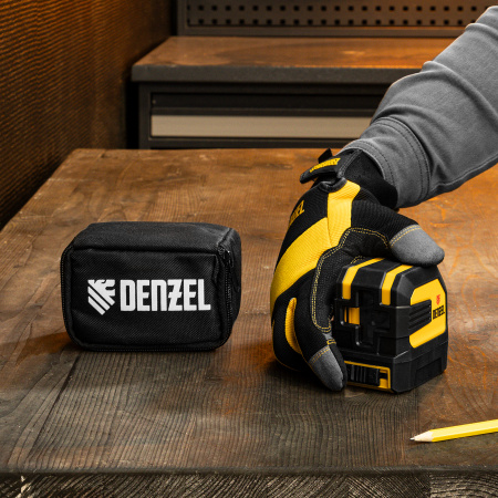 Лазерный уровень LX 02 Red, 20 м, 635 нм, резьба 1/4" Denzel цена