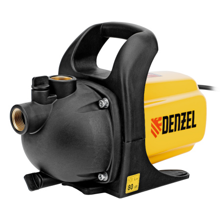 Садовый поверхностный насос GP 600, 600 Вт, 3000 л/ч, подъем 35 м, пластик Denzel