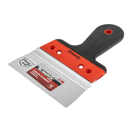 Шпатель фасадный из нержавеющей стали, 150 мм, узкое полотно, двухкомпонентная ручка Matrix цена