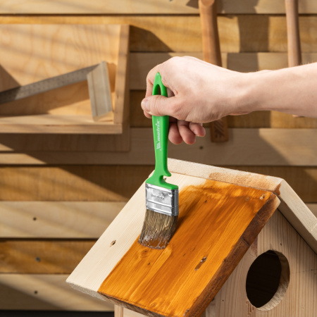 Кисть флейцевая "Работы по дереву" Color Line 50 х 12 мм Matrix цена