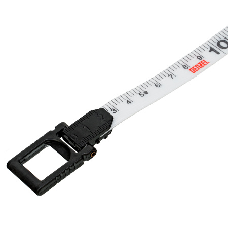 Рулетка геодезическая 30 м х 15 мм, закрытый корпус, фиберглассовая лента Denzel цена